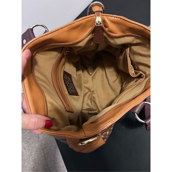 Danbury Mint Jose Hess Large Tote Handbag Purse I Love You - Picture 11 of 16